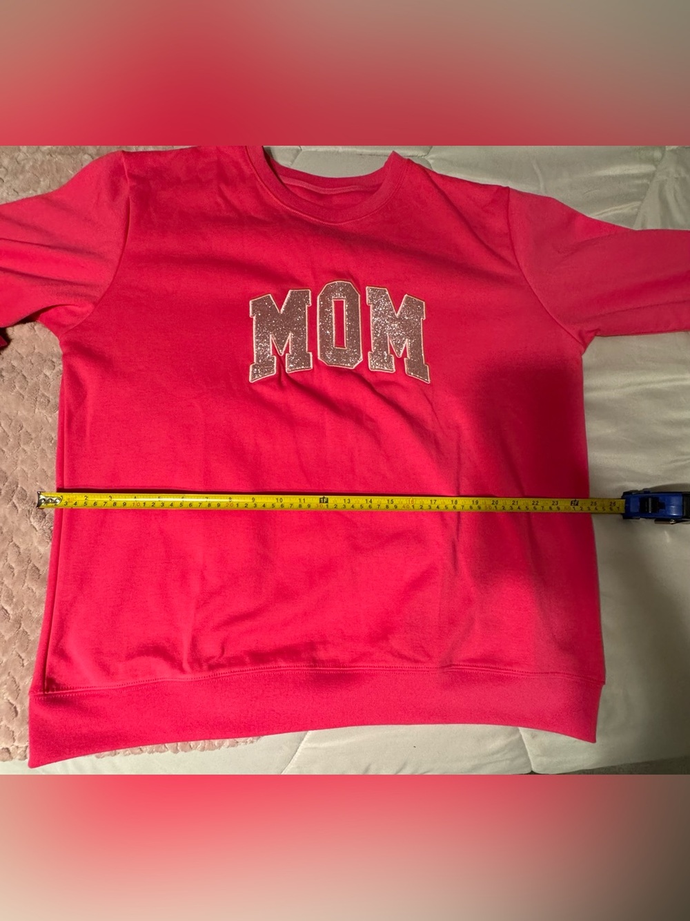Pink "MOM" Graphic Sweatshirt